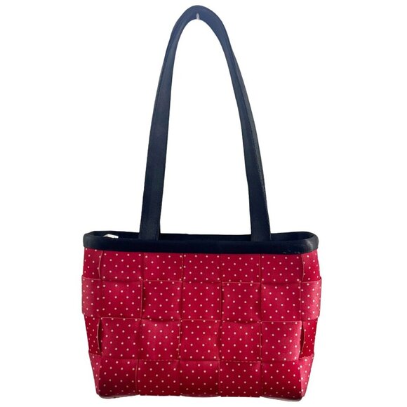 Harveys for Disney Couture Minnie Mouse Red Polka Dot Seatbelt Purse Handles Bow - Picture 2 of 12